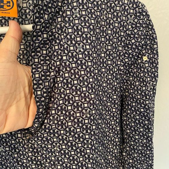 Tory Burch tunic sparkly clear sequins size 4 - Picture 3 of 8